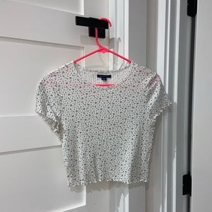 Cute White Flower Shirt